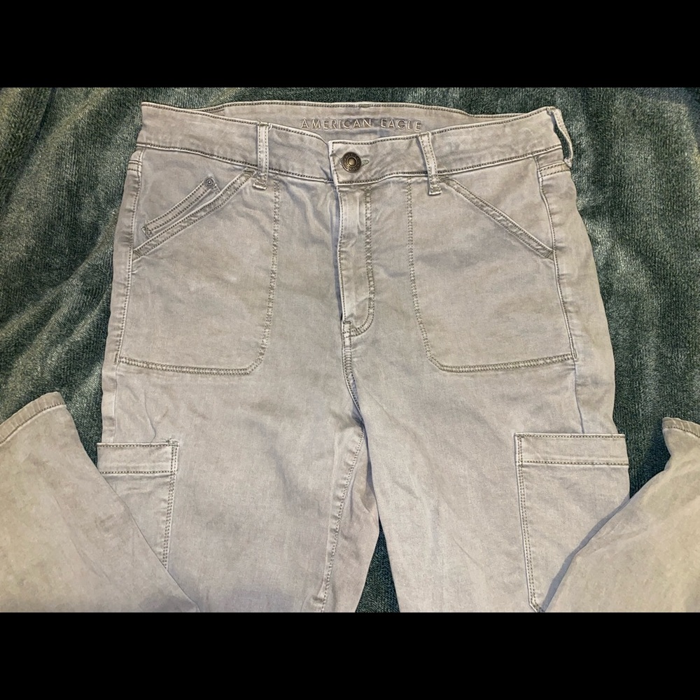 American Eagle Olive Cargo Pants